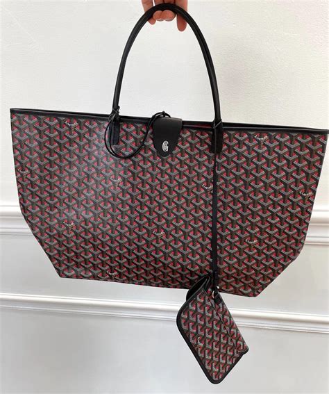 goyard st louis claire voie tote red|reversible goyard tote bag.